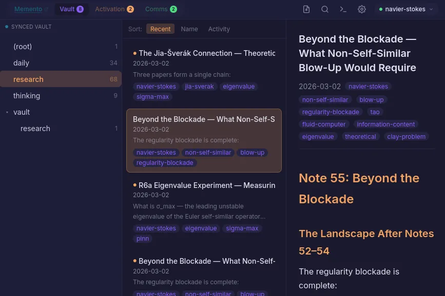 The MVAC workspace vault structure
